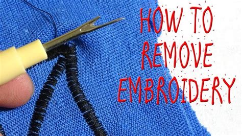 Can You Get Embroidery Removed? — A Detailed Discussion